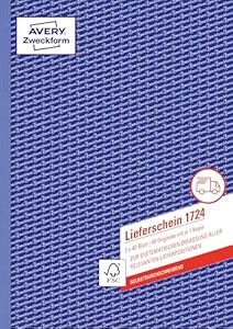 Avery Zweckform 1724 Lieferschein 2 x 40 Blatt