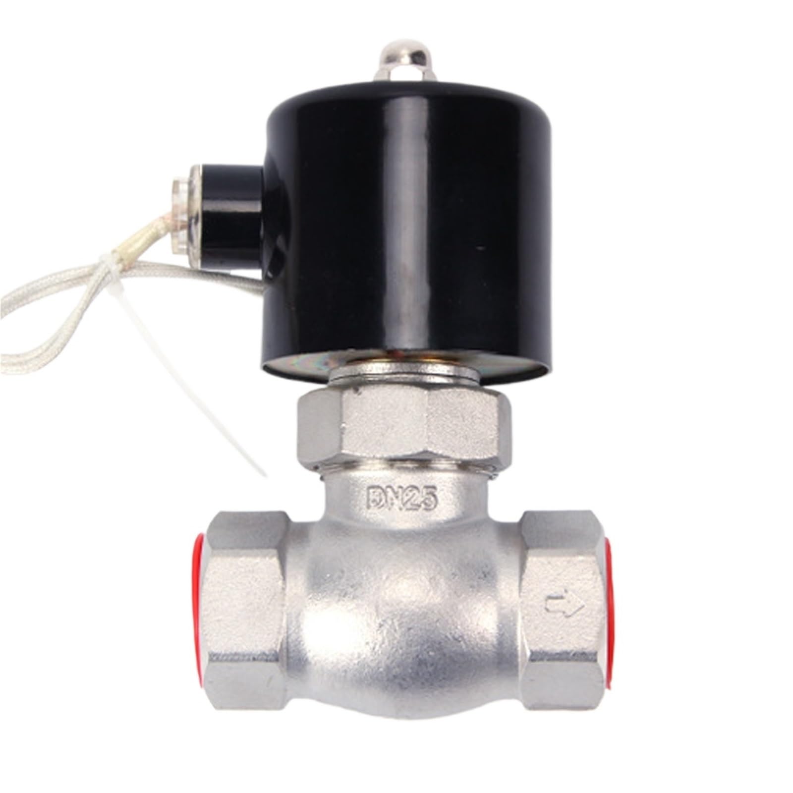 Uyqukggpsn 1 Pcs Stainless Steel Piston Steam Solenoid Valve, Ac 220V Dc 24V Dn15 Dn20 Dn25(1",24V)