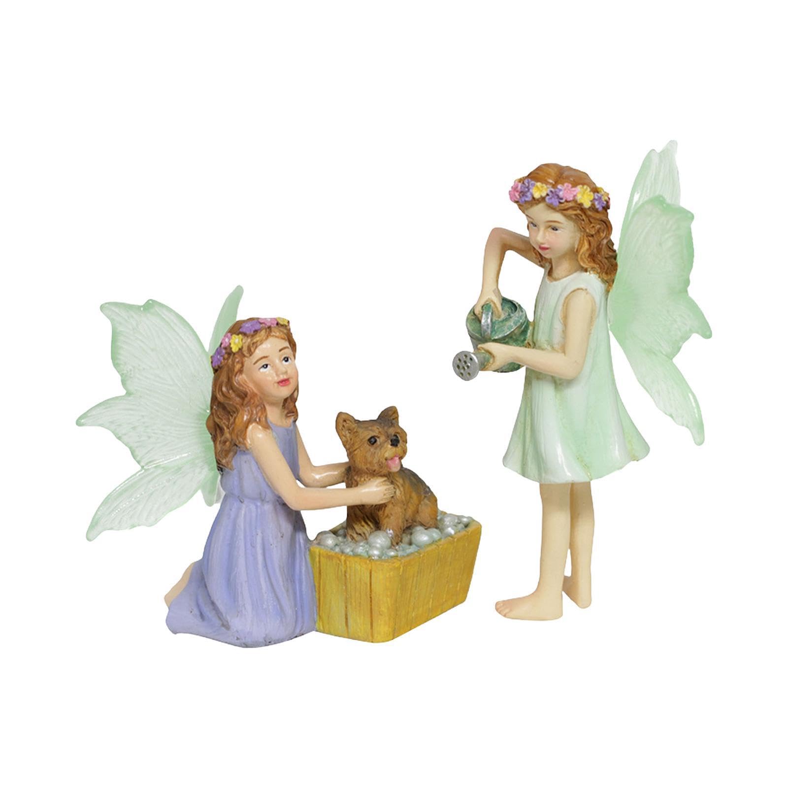 mophrati Miniature Fairy Figurine Landscape Ornament Inviting Atmospheres With Fairy Garden House Figurines Supplies Patio Desk Planter Pot Decoration Craft