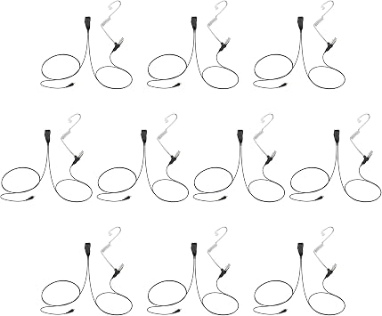 10 Pack BCT15-M14 1-Wire Acoustic Clear Tube Earpiece for Motorola CLP1040 CLP1010 CLP1060