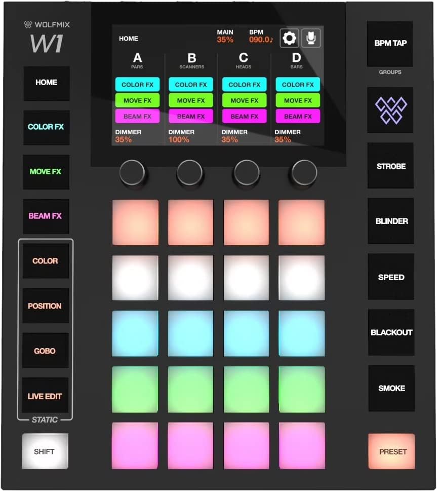 Wolfmix W1 Standalone DMX Performance Controller
