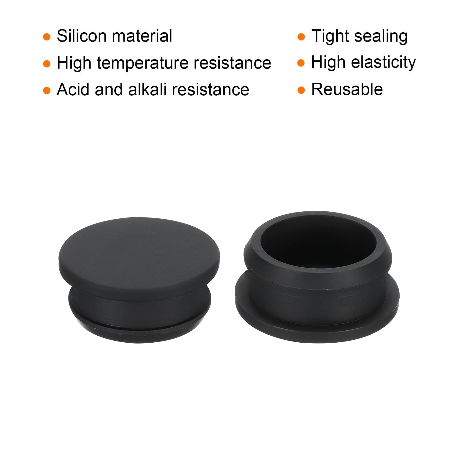 TA-VIGOR 10Pcs Silicone Snap in Locking Hole Plugs, 30mm Diameter Hole Stoppers - Image 3