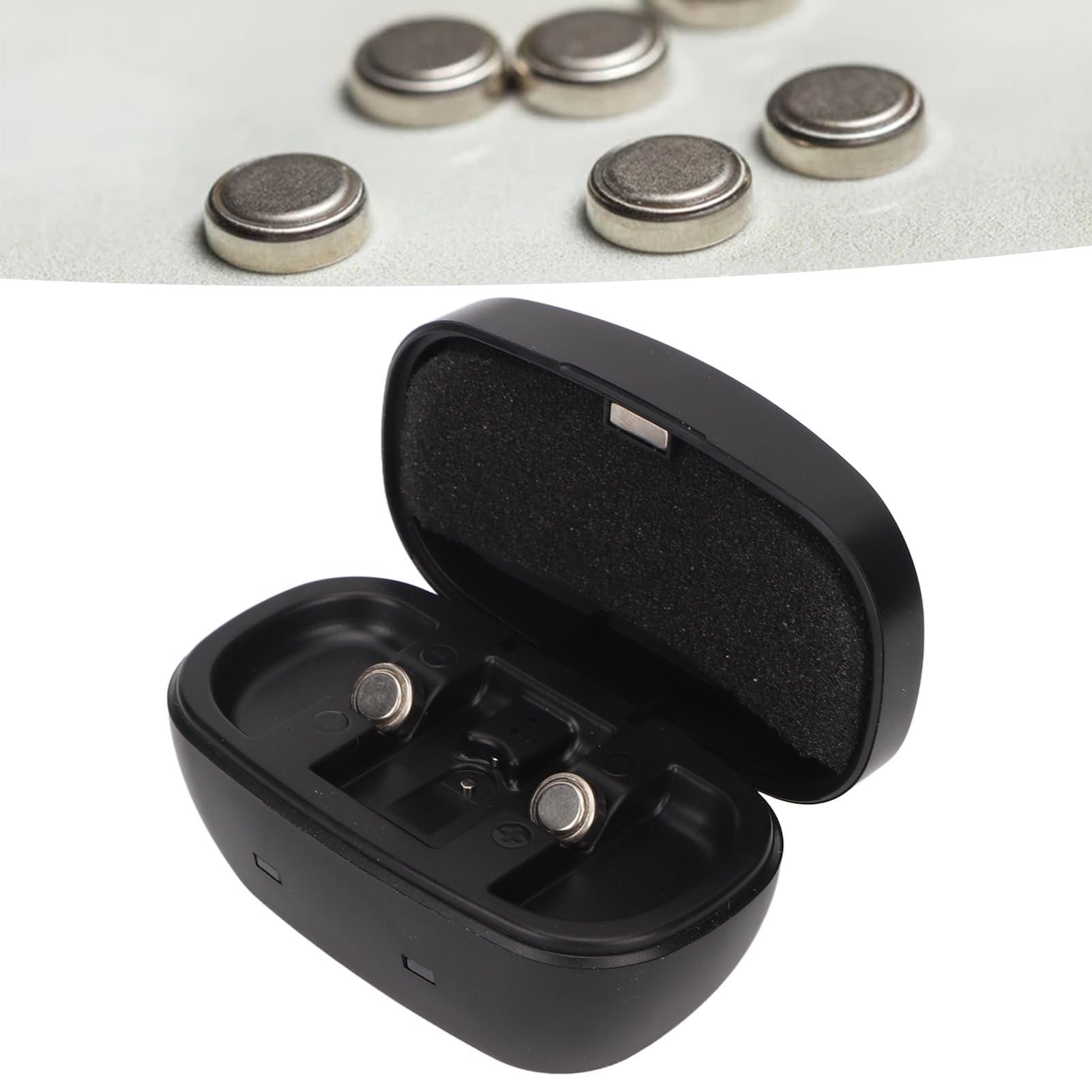 Boîte de Charge Pour Piles Rechargeables USB pour Aides Auditives. 312 Piles Bouton Avec Capacité 155 MAh Pour Utilisateurs d'Aides Auditives