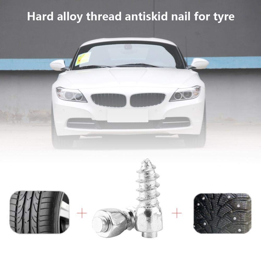 KIMISS Metallo 100 Pz 12mm Snow Ice Nail antiscivolo ruota Vite Accessori perno per auto SUV ATV camion, moto