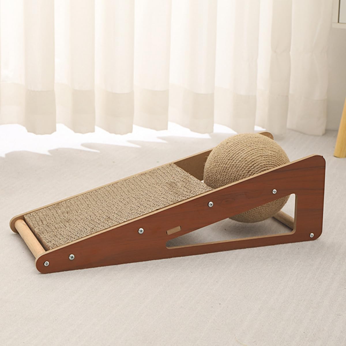 Agarrador De Gatos Rascador para Gatos Resistente Al Tabla Rascadora Suelo Rascador Divertido para Gatitos Bola Rascadora