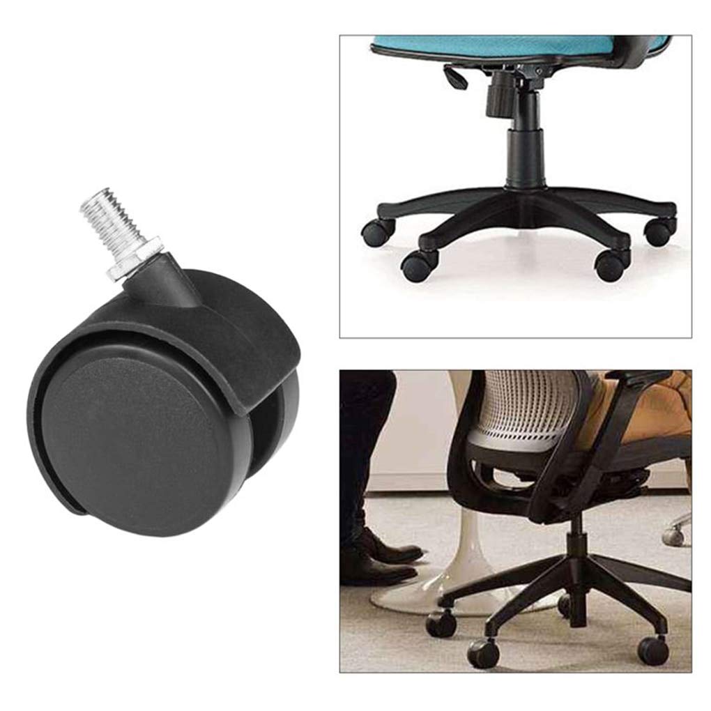 Casters - 5pcs Set 1 5 Quot Office Home Chair Caster Wheel Swivel Rubber Wooden Floor Protection - Mini Profile On Bolt Shelving Rockler Steel Off Sockets Long