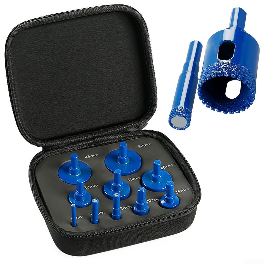 Set di 10 pezzi per trapano elettrico, legno, plastica, metallo, per fai da te, lavori di bricolage, lavori di perforazione
