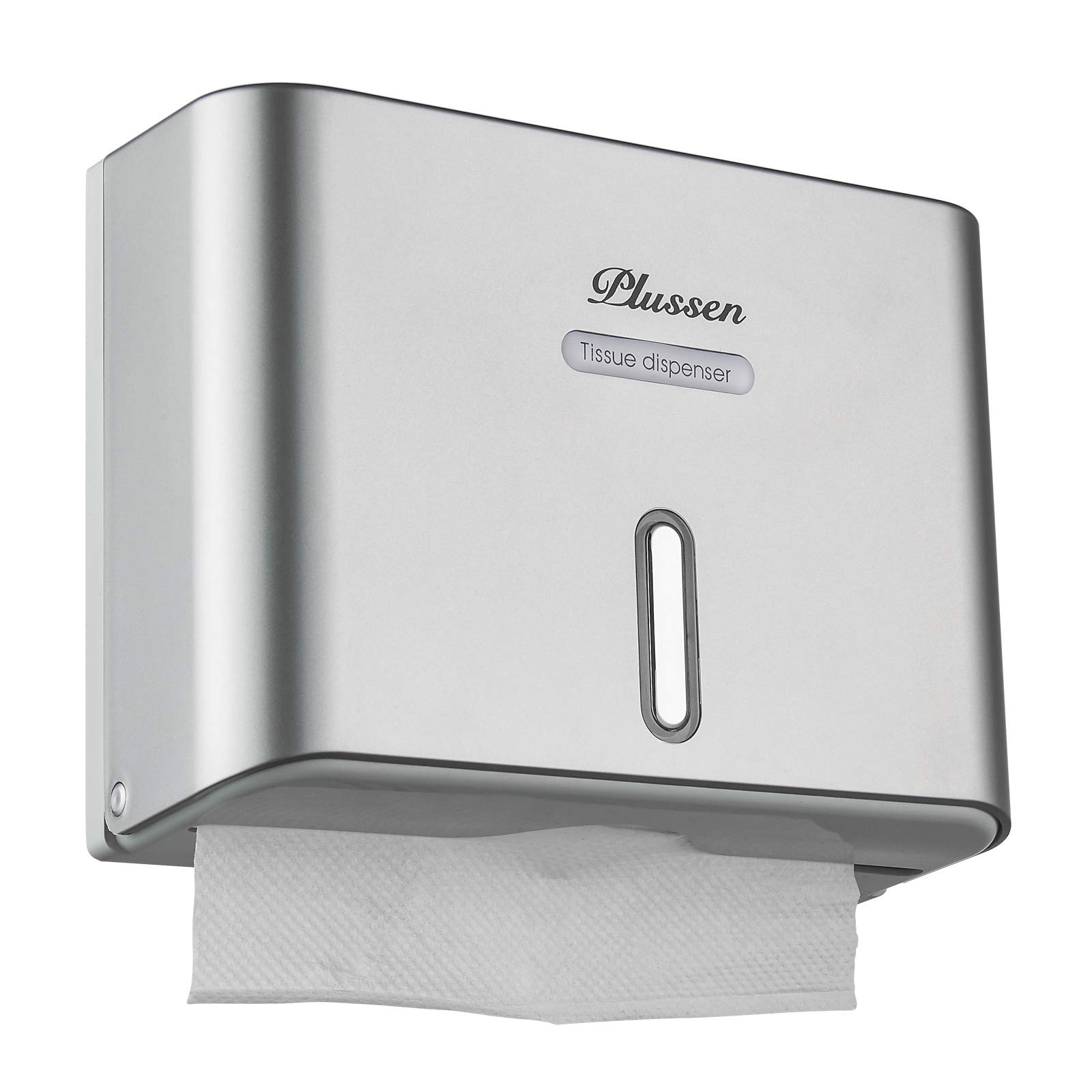 PLUSSEN Paper Towel Dispenser Wall Mounted Multifold Tissue Dispenser C