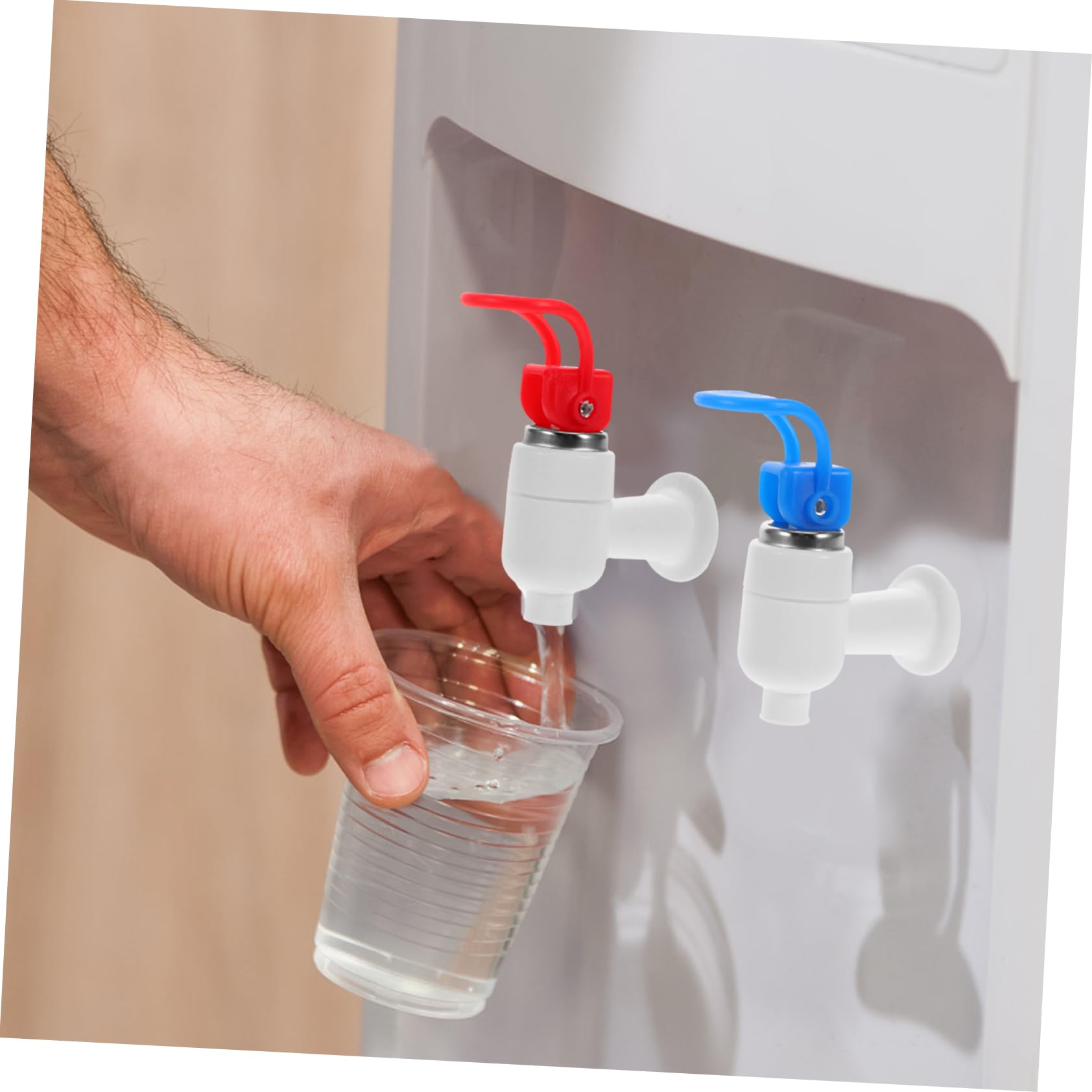 Homoyoyo Rubinetto in Plastica per Erogatore D'acqua Calda e Fredda, Valvola di Ricambio per Distributori Bevande, Beccuccio Anti-schizzo per Brocche e Refrigeratori D'acqua (