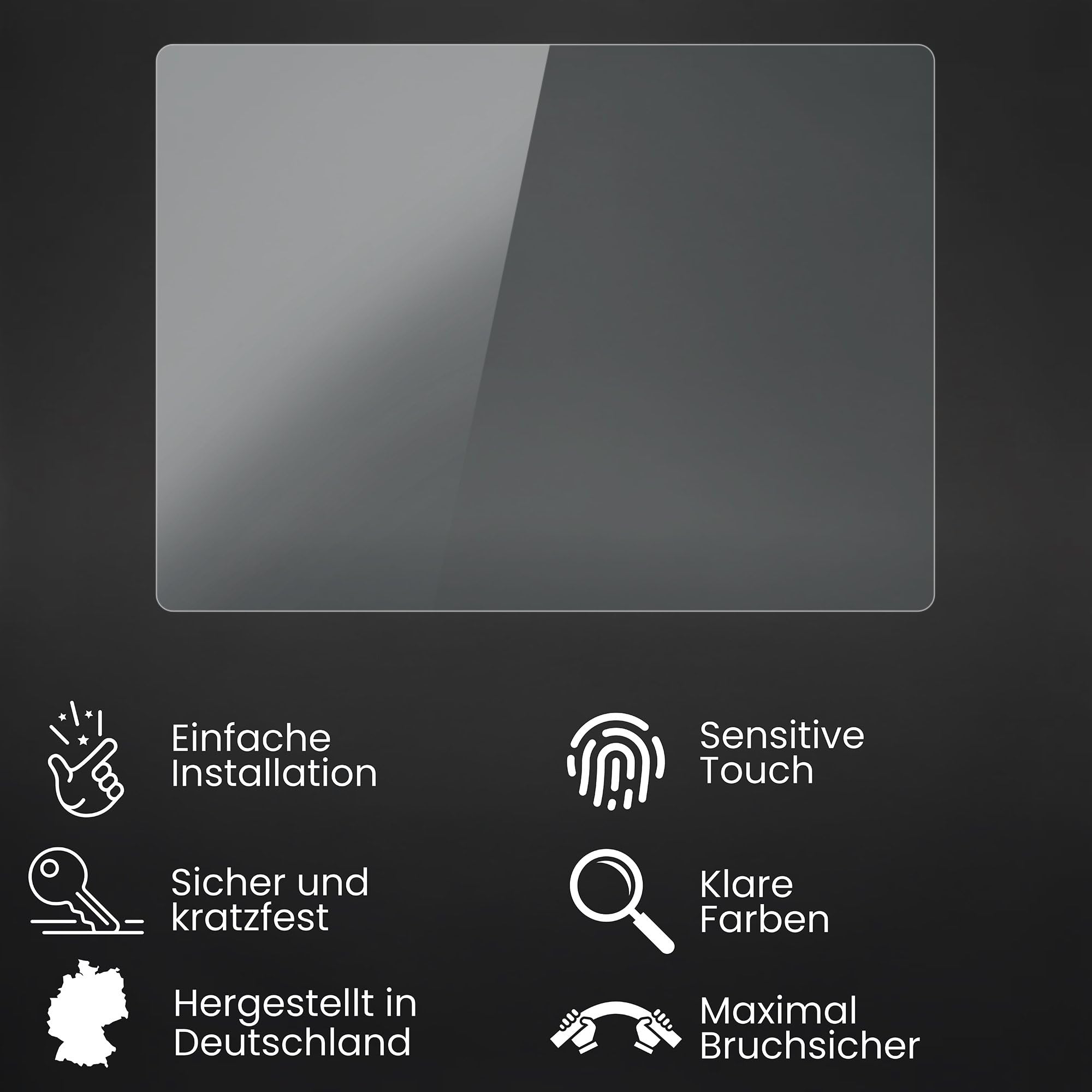 Bruni Protector De Pantalla Compatible Con Canon EOS 1300D / EOS Rebel T6 Protector Film, Película Protectora Transparente (2X