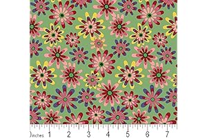 Quilting Fabric Flower Power Sage