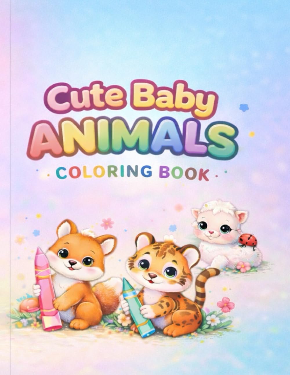 Cute Baby ANIMALS: COLOURING BOOK