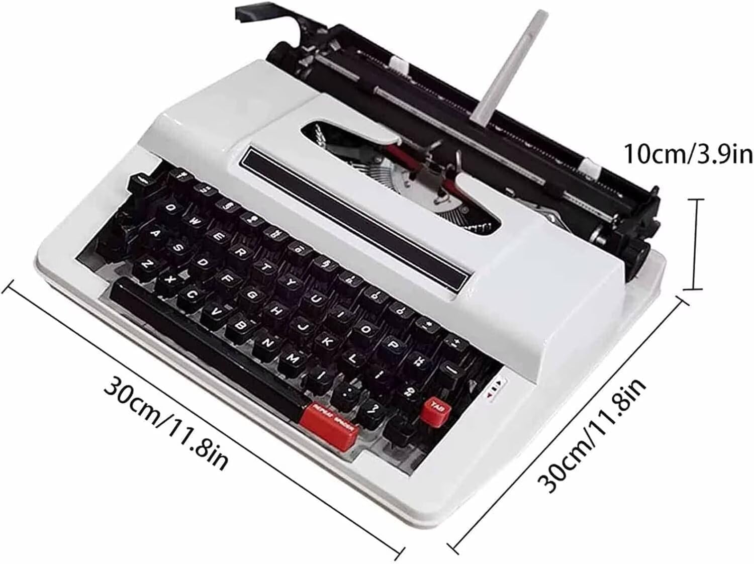 Macchina da Scrivere Elettrica - Corpo in Metallo Resistente, Funzione di Correzione Integrata per Prendere Appunti, Scrivere Lettere E Dare Sfogo alla creatività Senza Sforzo. A