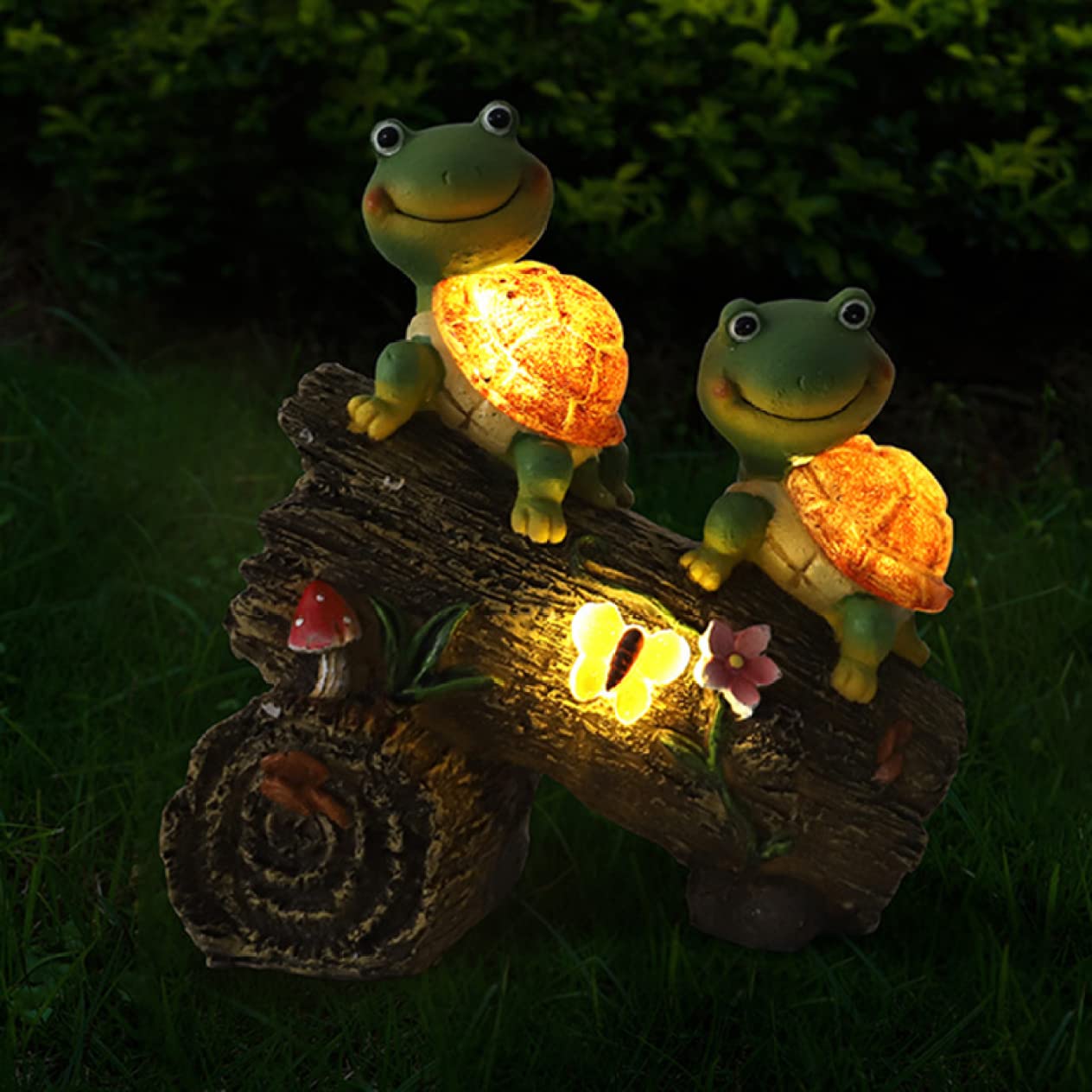 Amazon.co.jp: XMayGift ガーデン オブジェ 置物 ソーラーライト