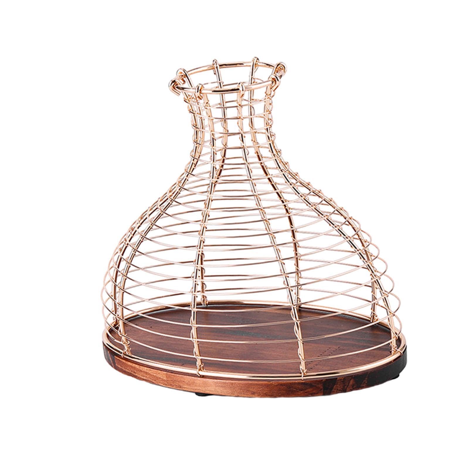 Dekorativer Weinkorkenhalter aus Metall, vielseitig verwendbar, einzigartiges und Robustes Deko für Ihre Hausbar. Dekorativer Korkenbehälter/Vase, Gold, 24 x 15 x 22 cm
