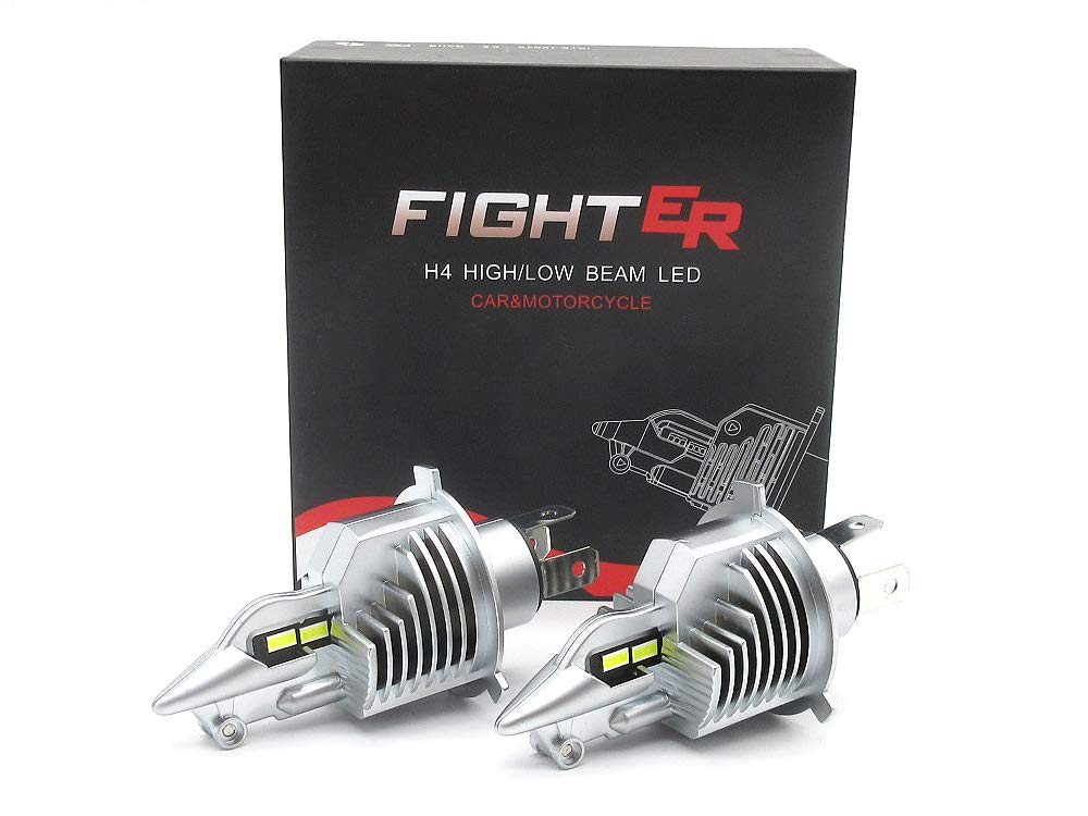 FIGHTER LED バルブ H4 Hi/Lo 6500K - 1600Lm 2灯分 ◇ 車検対応
