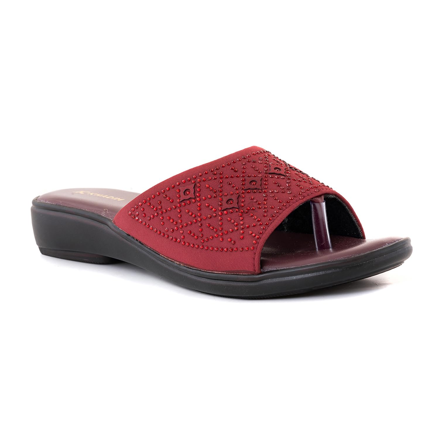 Khadims Maroon Wedge Heel Slip On Sandal for Women (1659155) (B0CZXJHKDK) Amazon Price History, Amazon Price Tracker