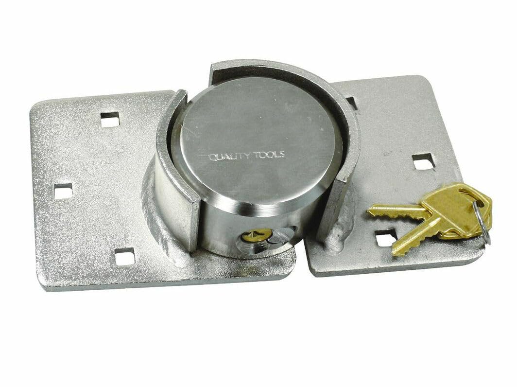 Marksman 59112c 73MM Heavy Duty Round Padlock Lock and HASP