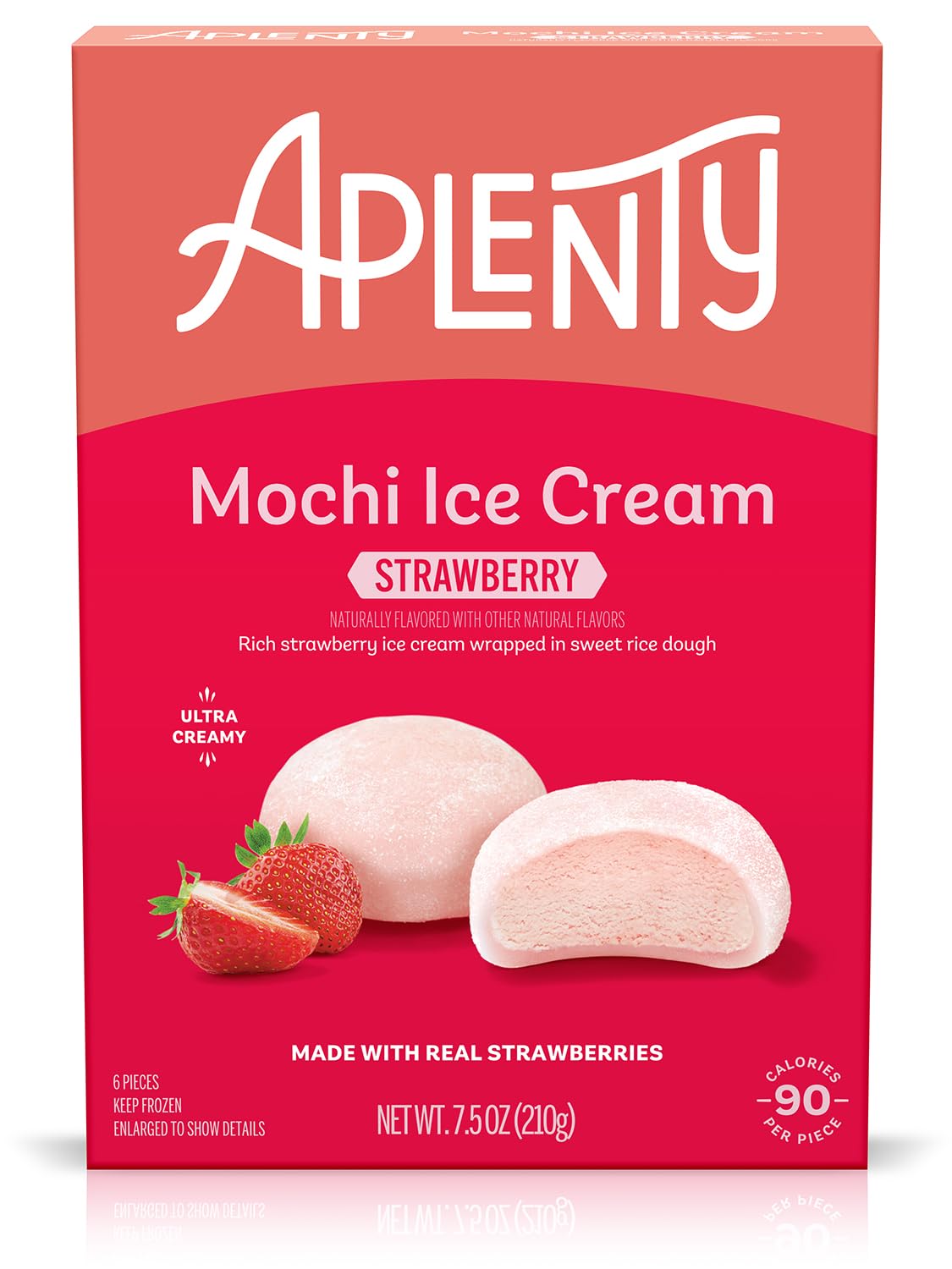 Amazon.com: Amazon Brand, Aplenty Mochi Ice Cream, Strawberry, 7.5