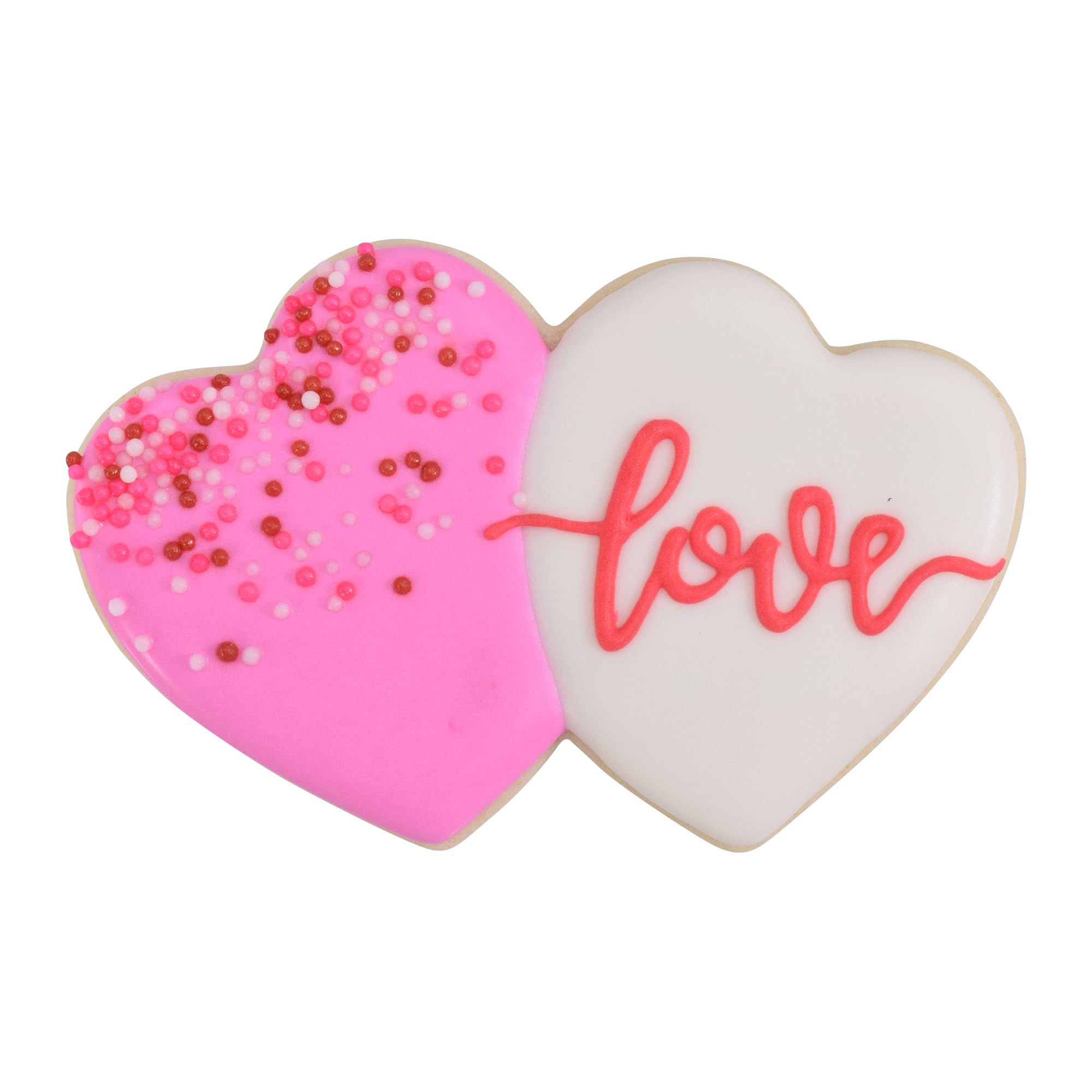 R&M - Cortador de galletas con forma de corazón doble de 3,5 cm en acero estañado duradero y económico