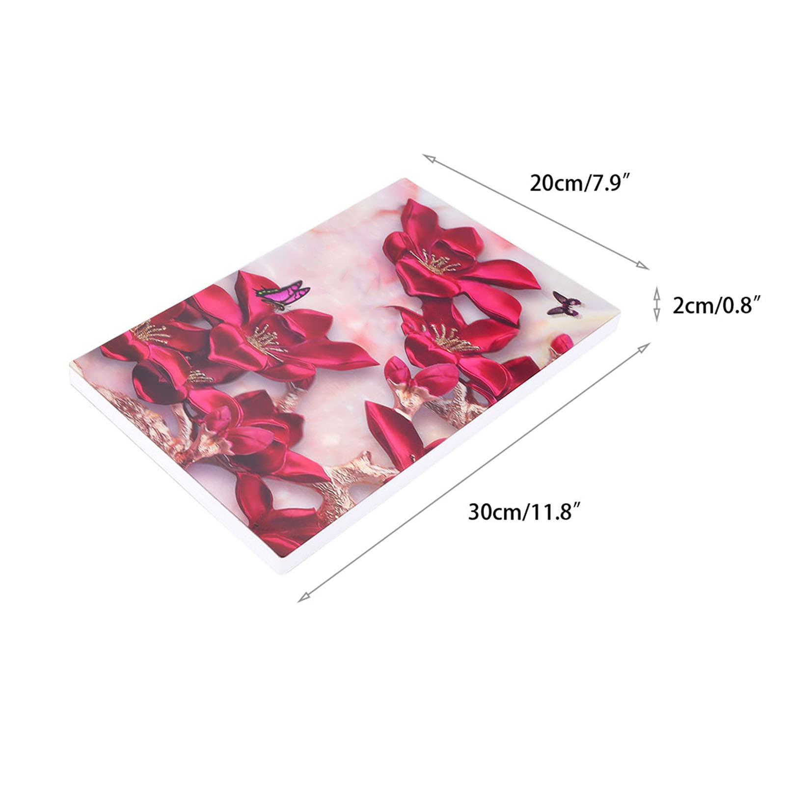 96 Raster Acryl-Nagellack-Farbkarte, Buch, Magnet, falsche Nagelfarben-Anzeigetafel (Rote Rose)