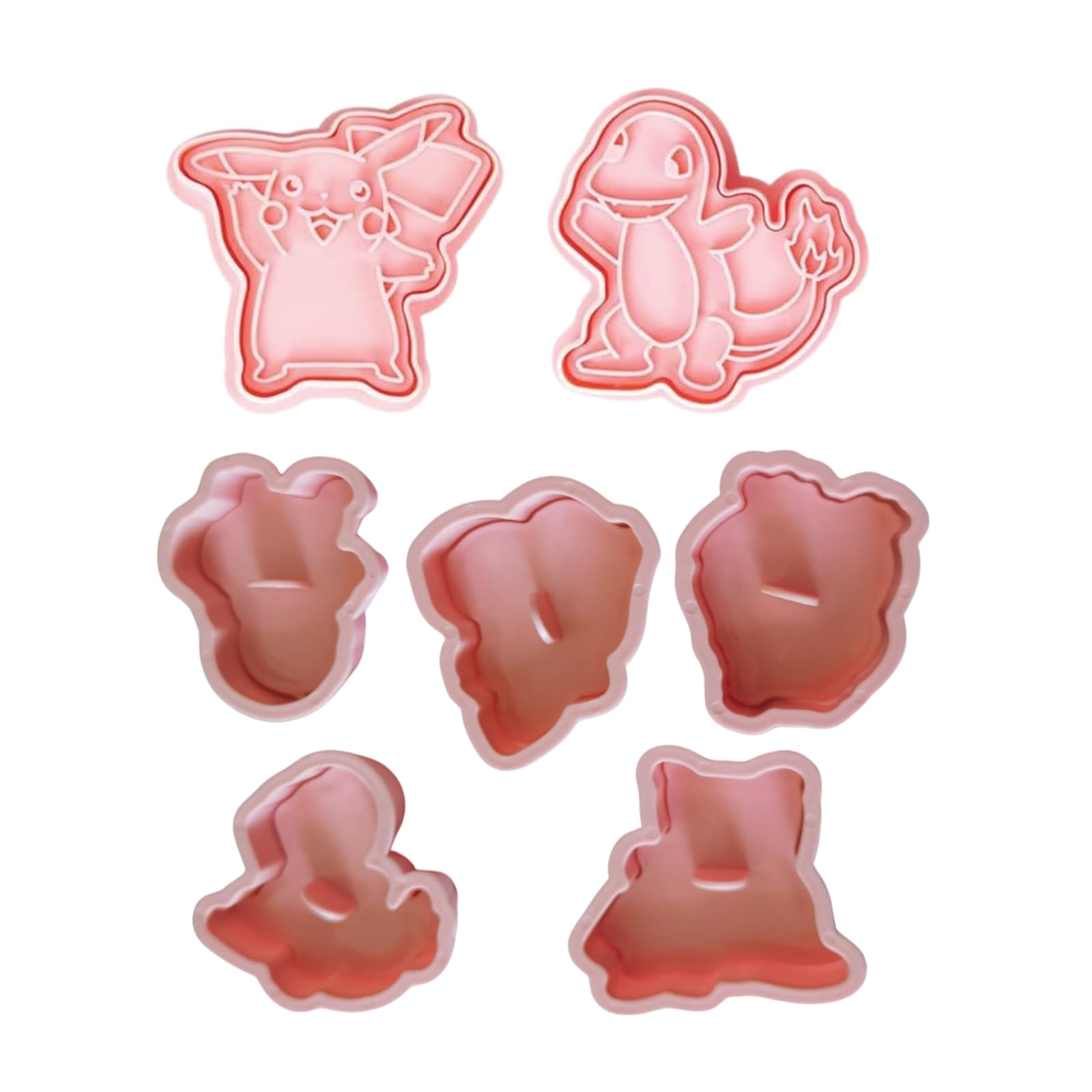 Cookie Cutter 8 Plastic Cookie Stamps Children Baking Set