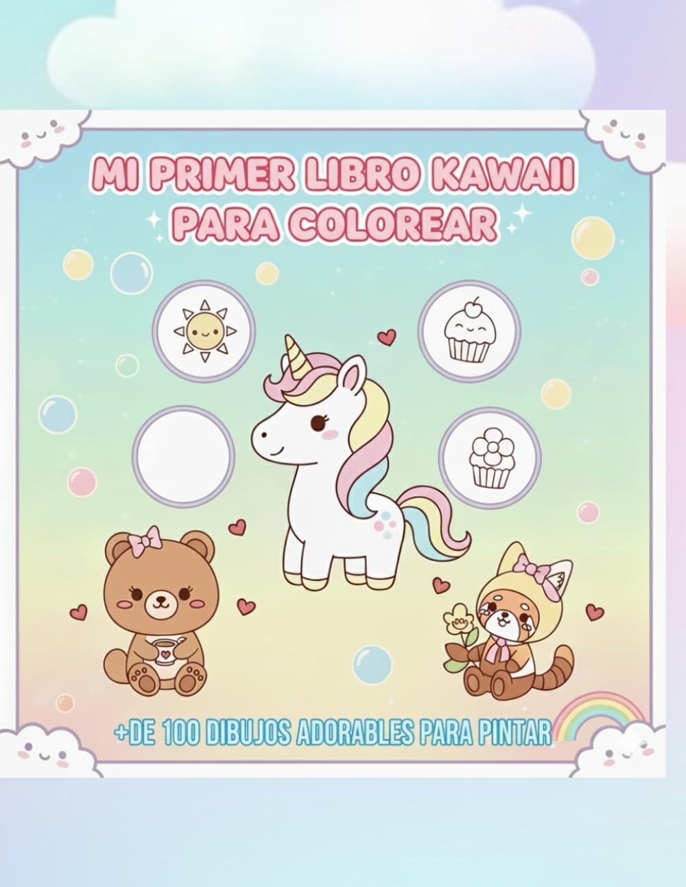 MI PRIMER KAWAII PARA COLOREAR: ¡Dibujos Grandes para Manitas Pequeñas!