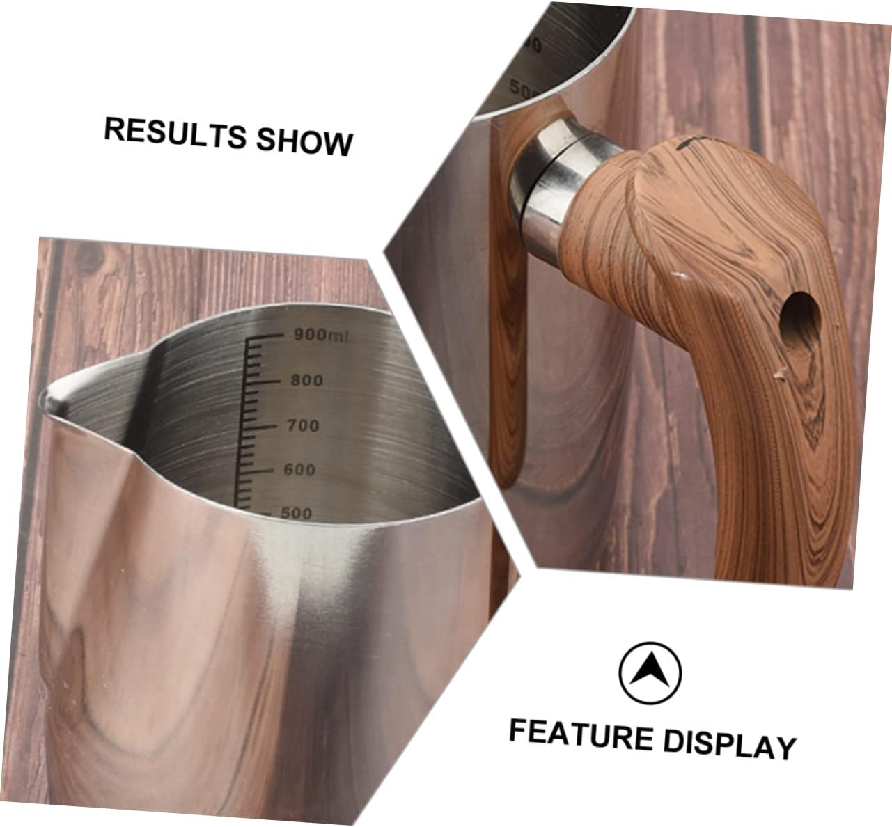 1pc Pot Resisting Container Soap Measuring Candle Chocolate Steel Cappuccino Spout Boiler Holder Heat- Frothing Stainless Handle Candles Melting Wax Pitcher Scale Cups and