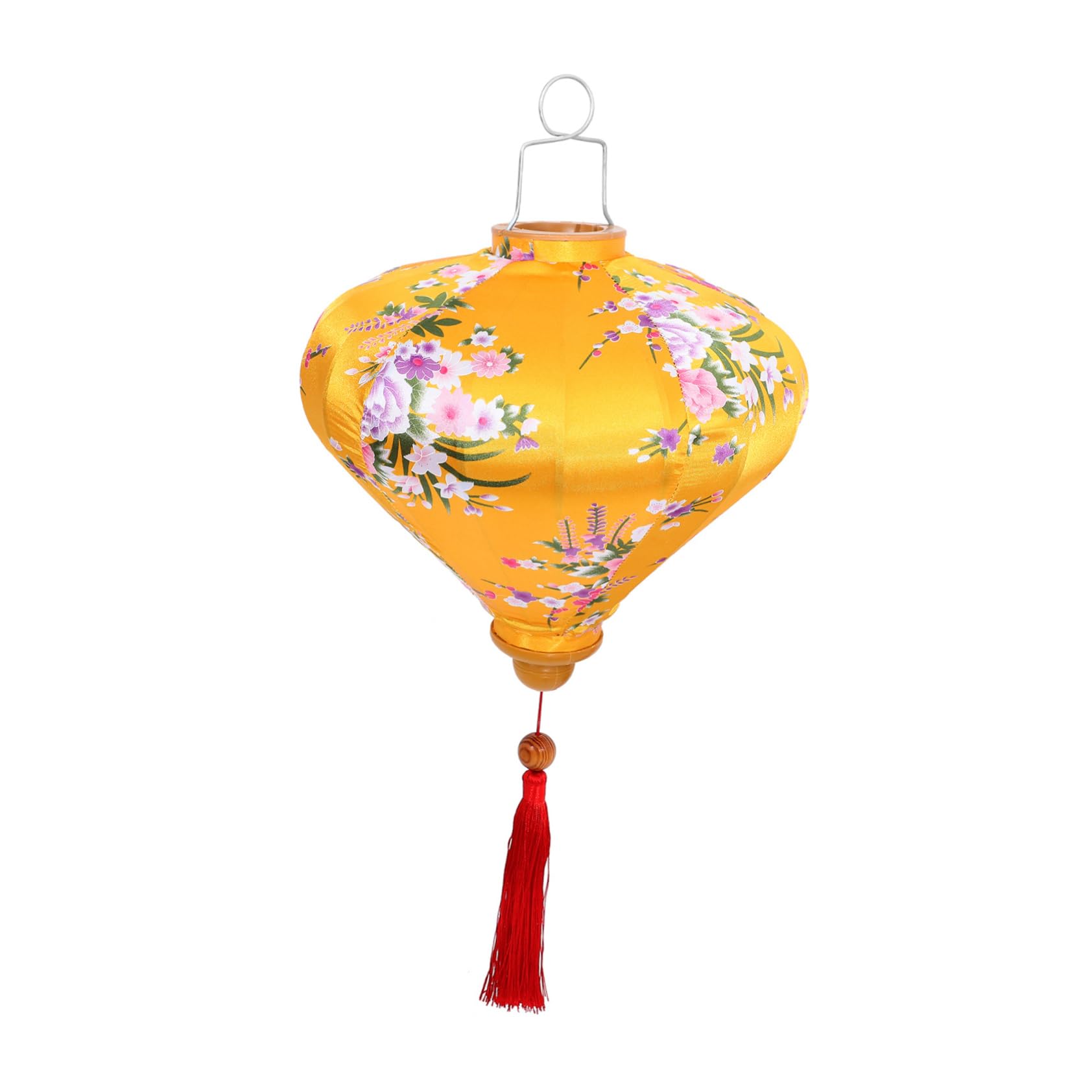 Vietnamesische Laterne Gelb Outdoor HäNgelaterne Aus Tuch Mit Quasten FüR Hochzeit Garten Und Festliche Dekoration Asiatisches Laternendekor