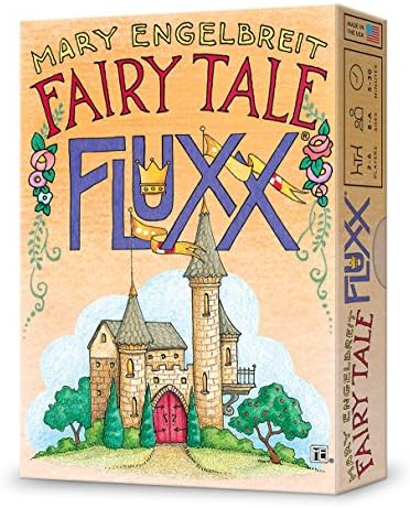 LOONEY LABS Fairy Tale Fluxx -Best Card Game Card Games for Kids and Adults Family Games for Game Night Fun Games Kid Games Fun Card Games for Adults 2-6 Player Games Ages 8 to Adult 100 Playing Cards
