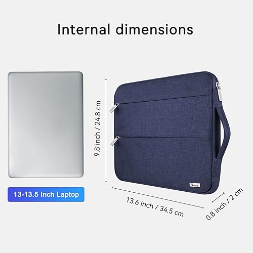 Miniatura 8 de Voova - Funda para laptop de 11.6, 13, 13.3, 14 y 15.6 pulgadas, resistente al agua, bolsa protectora para laptop