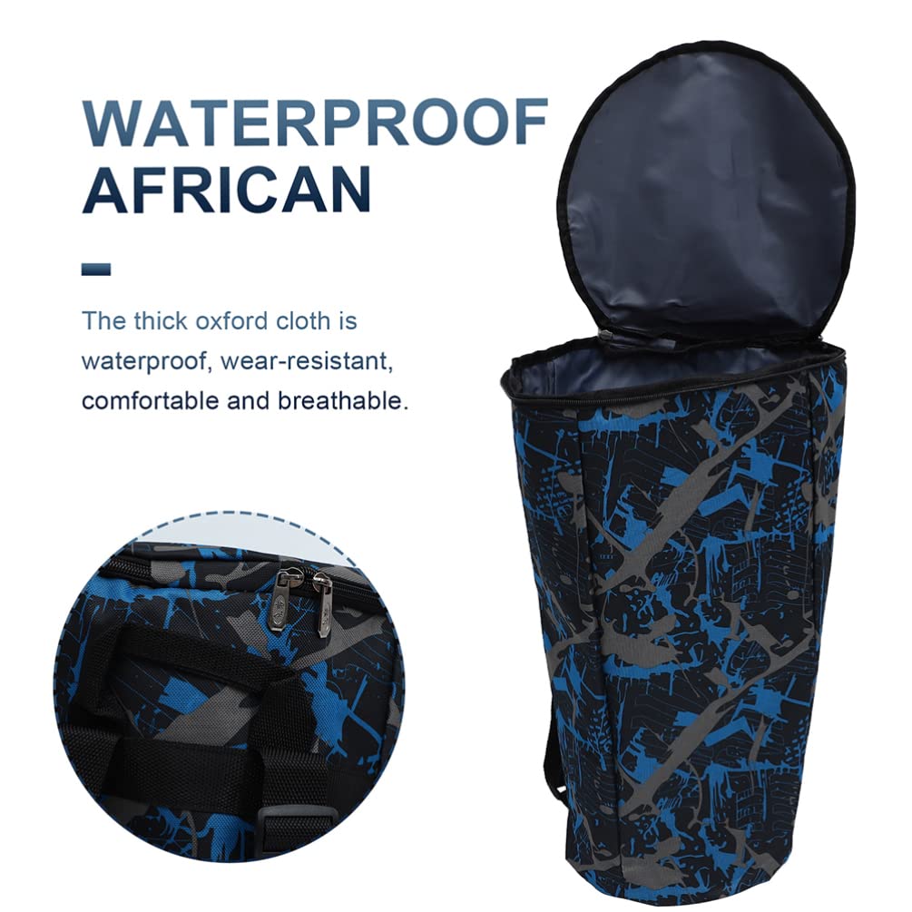Vaguelly Bolsa De Africano De Gran Capacidad Mochila Práctica Para Instrumentos Musicales Diseño Ergonómico y Cómodo Para Almacenar y Transportar Djembe