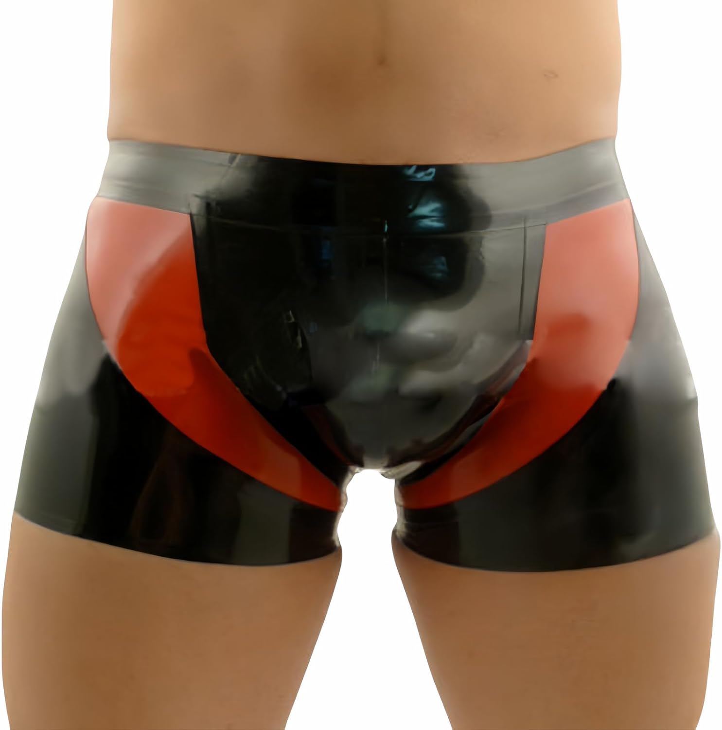 Sexy Black Latex Rubber Boxer Panties for Man Latex Shorts Underwear Customize