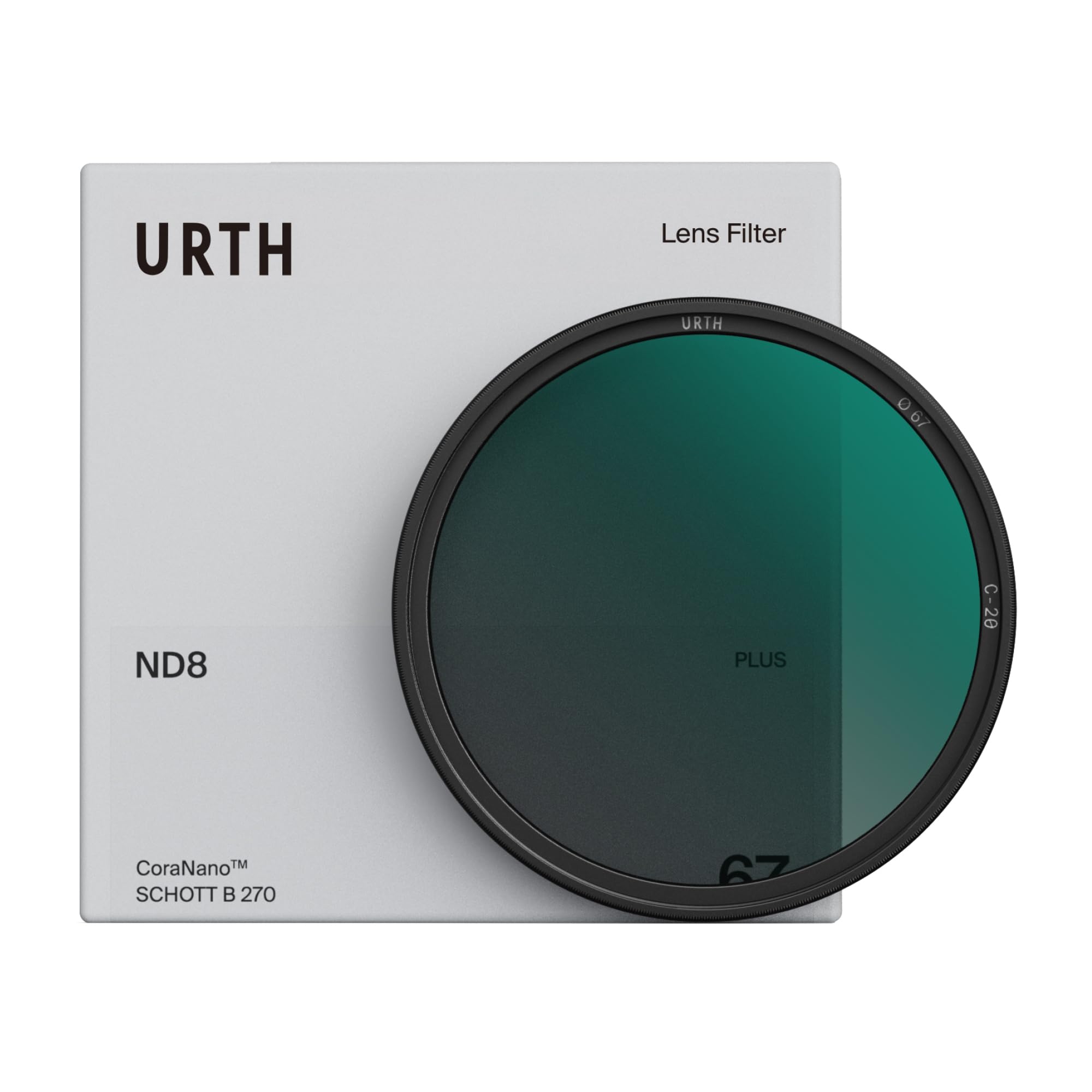 Urth 43mm ND8 (3 Stop) Lens Filter (Plus+) — 20-Layer Nano-Coated, Ultra-Slim Neutral Density Camera Lens Exposure Filter