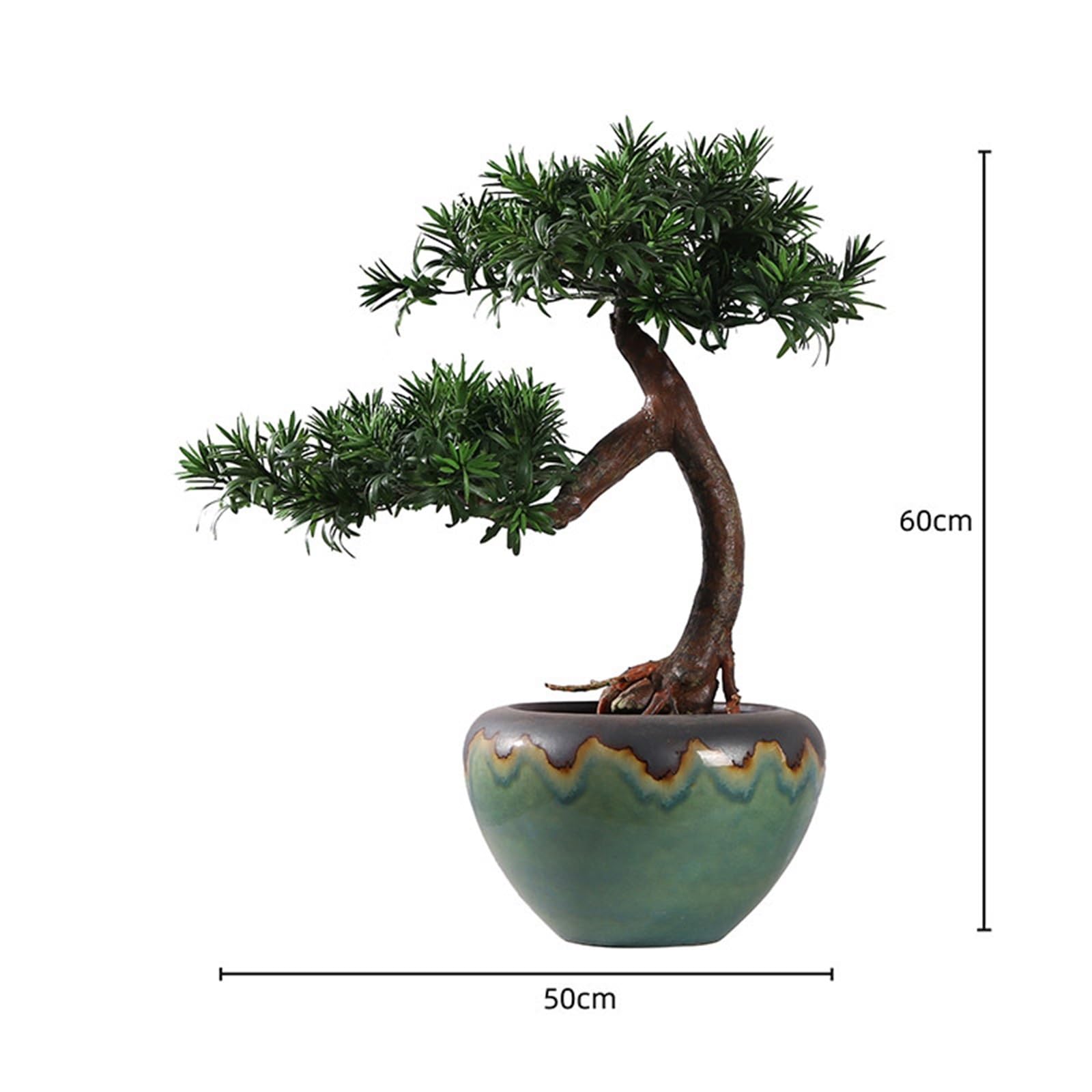 symulowana roślina doniczkowa Sztuczne drzewko Bonsai do biura, sztuczne rośliny biurka w księgarni mieszkaniowej Sztuczne rośliny