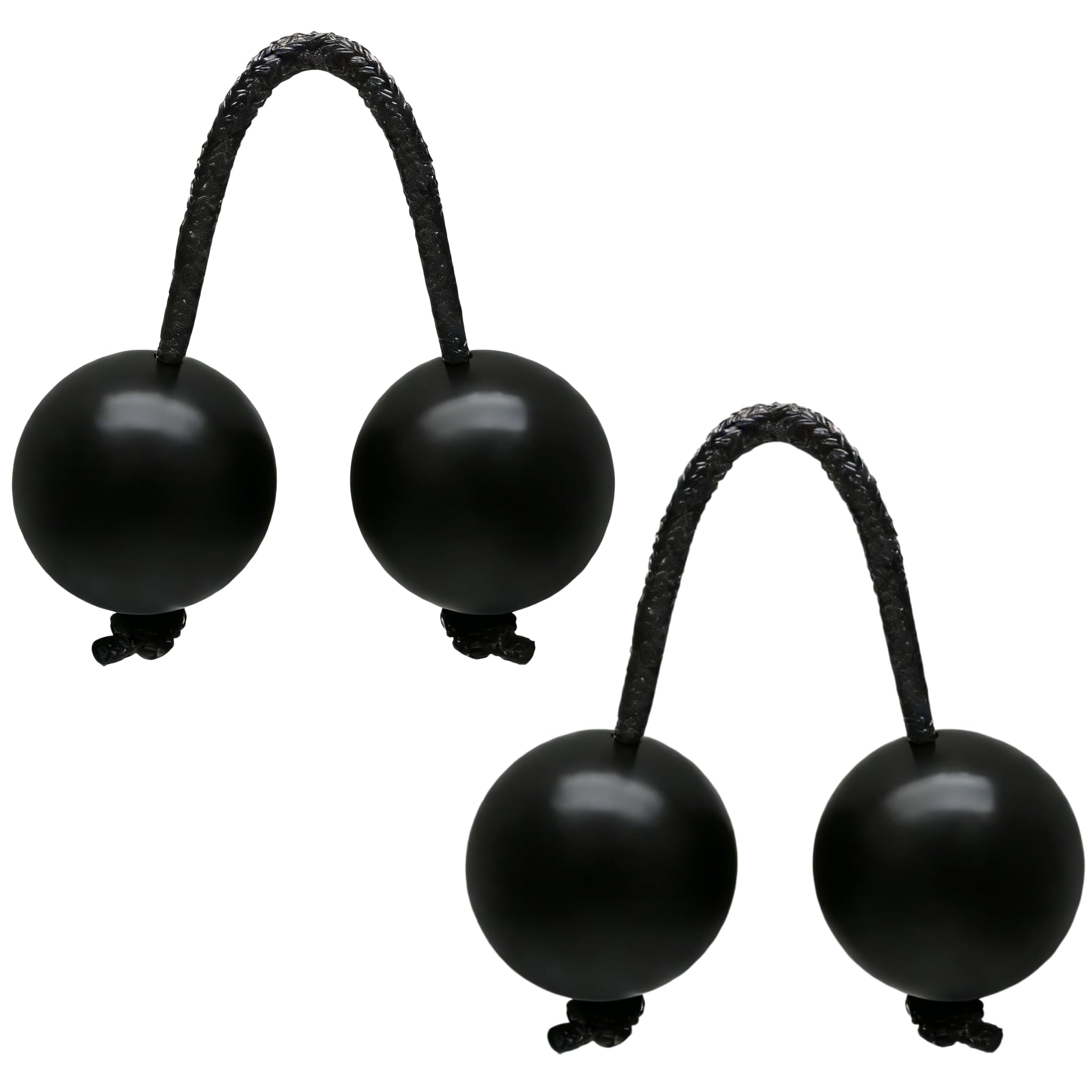 2 Paires Kashaka Aslatua Shakers,Kashaka Bananula Instrument de Musique,Instruments de Musique Traditionnels Africains pour Mariages Fêtes Leçons de Musique(Noir)