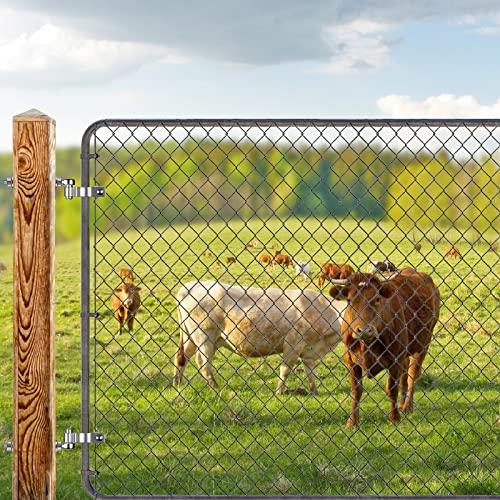 Insaga 6'' J-Bolt Gate Hinge, 304 Stainless Steel J-Bolt Post Hinge For Farm Gate, 5/8" Male Pin J-Bolt Hinge For Chain Link Fence Gate, Gate Hinges For Metal Gates (M12, 2Pcs) #TOP7