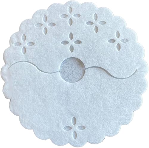 Regency Wraps Fundas de tela desechables absorbentes para las bases de los anteojos con tallo 425 pulgadas paquete de 12 color blanco