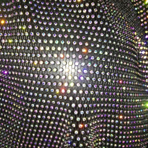 Halemet Rhinestone Head Scarf for Women Elastic Head Wrap Bling Scarf for Hair Bandana Neck Scarves Outdoor Party Accessories2