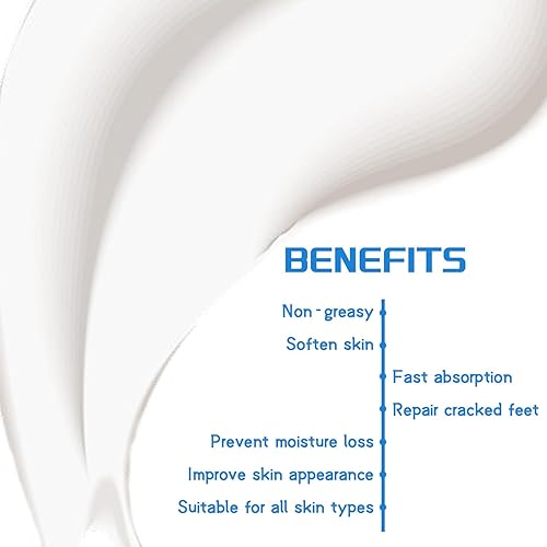 Miniatura 3 de Crema de urea 40 por ciento para pies de máxima fuerza + 2% ácido salicílico, exfoliante de la piel muerta y suaviza el pie agrietado para piel