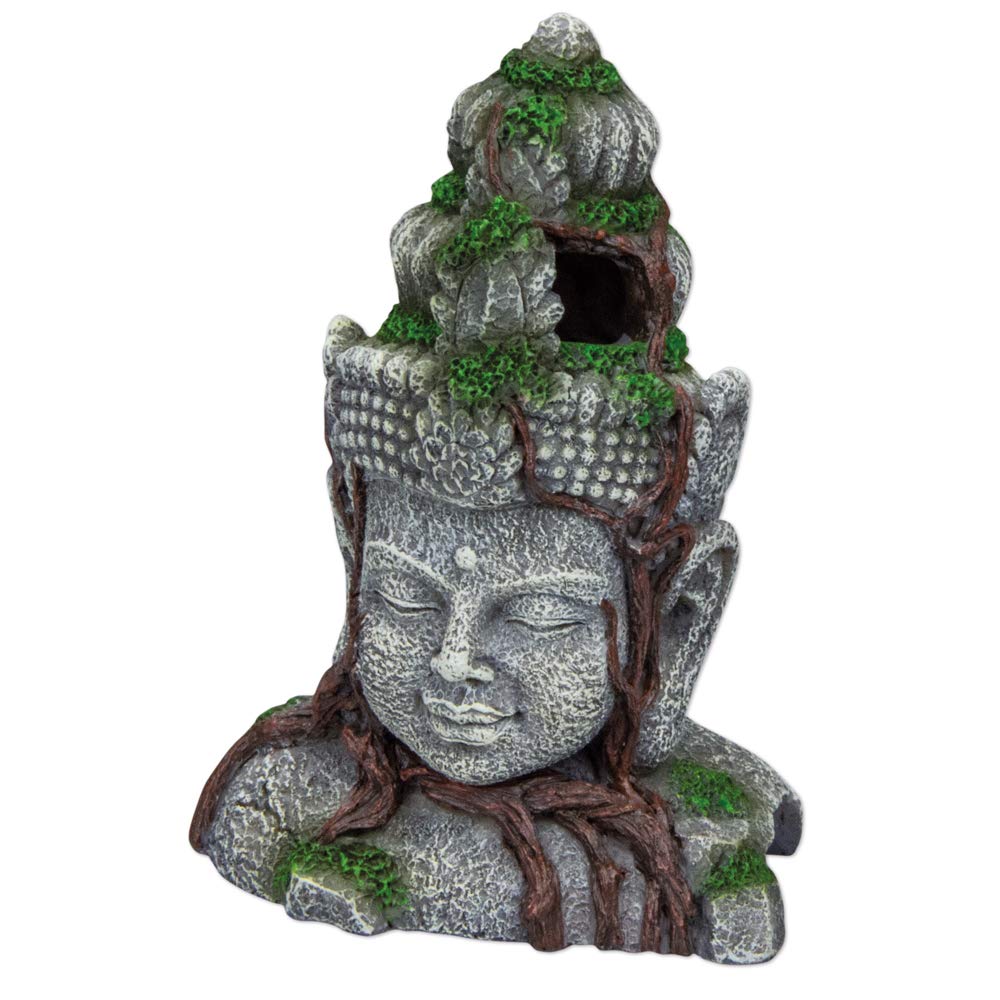 Hobby Aquaristik Vishnu I 9 x 6.5 x 12.5 cm I Artificial Aquarium Decoration in Far Eastern Style I Lifelike Decoration for Freshwater Aquariums I Decor for Aquariums