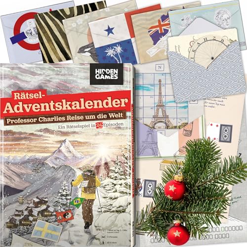 Hidden Games - Rätsel-Adventskalender - Professor Charlies Reise um die Welt - Deutsch - In 24 Episoden mit vielen kniffligen Rätseln