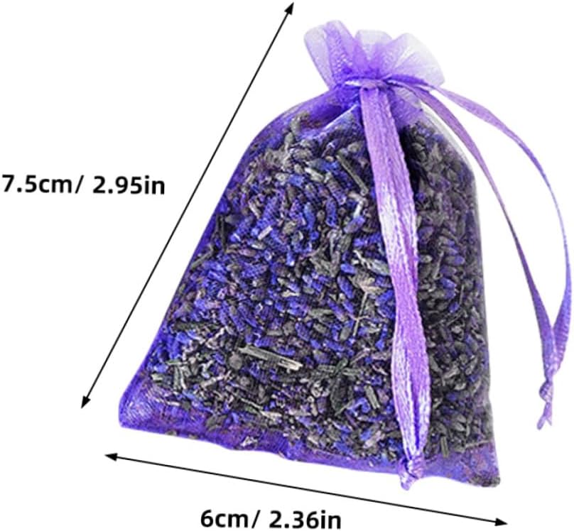 OUNONA 10Pcs Lavender Sachet Bags for Wardrobes Closets Hanging Sachets with Workmanship for Fragrance Home Vehicles