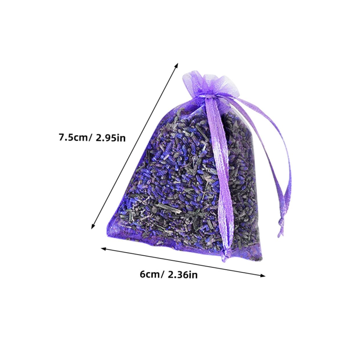 OUNONA 10Pcs Lavender Sachet Bags for Wardrobes Closets Hanging Sachets with Workmanship for Fragrance Home Vehicles