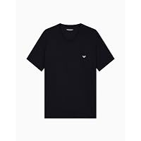 Emporio Armani T-Shirt da Uomo in Morbido Modal con Scollo a V