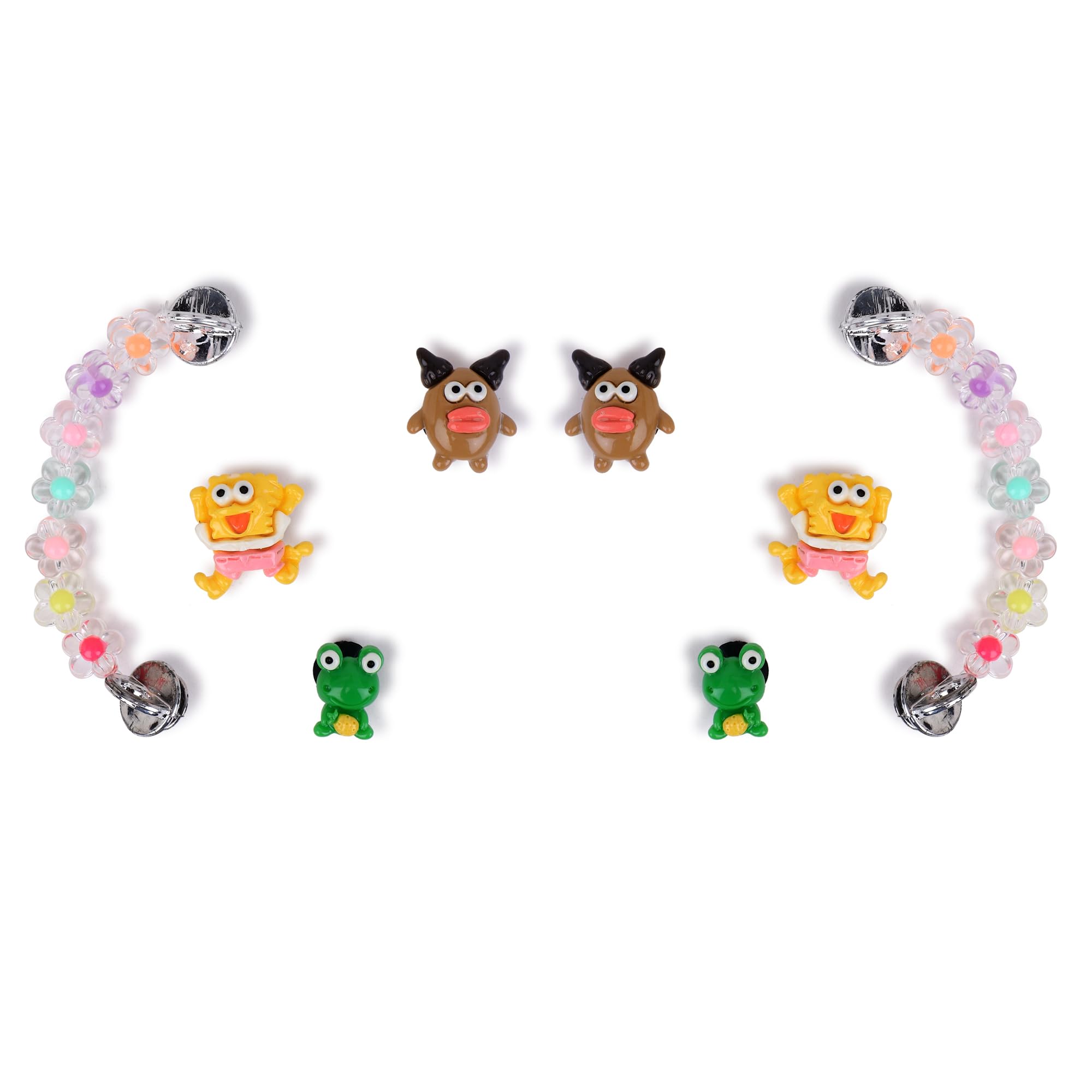 CASSIEY Shoe Jibit Charms Clogs Pack Of 8 Pcs Different Characters Used to Decorate Clogs Shoes for Rounded Holes Colorful Chain Design (B0DBMVJVXQ) Amazon Price History, Amazon Price Tracker