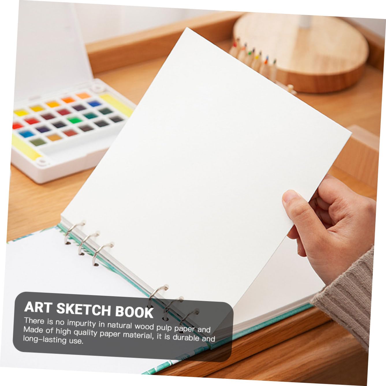 1pezzi Taccuino Da Disegno Per Studenti Album Di Pittura Durevole Per Cover Rigida Colorata e Stabilità Ottimale Adatto Per Schizzi e Doodle Movimento
