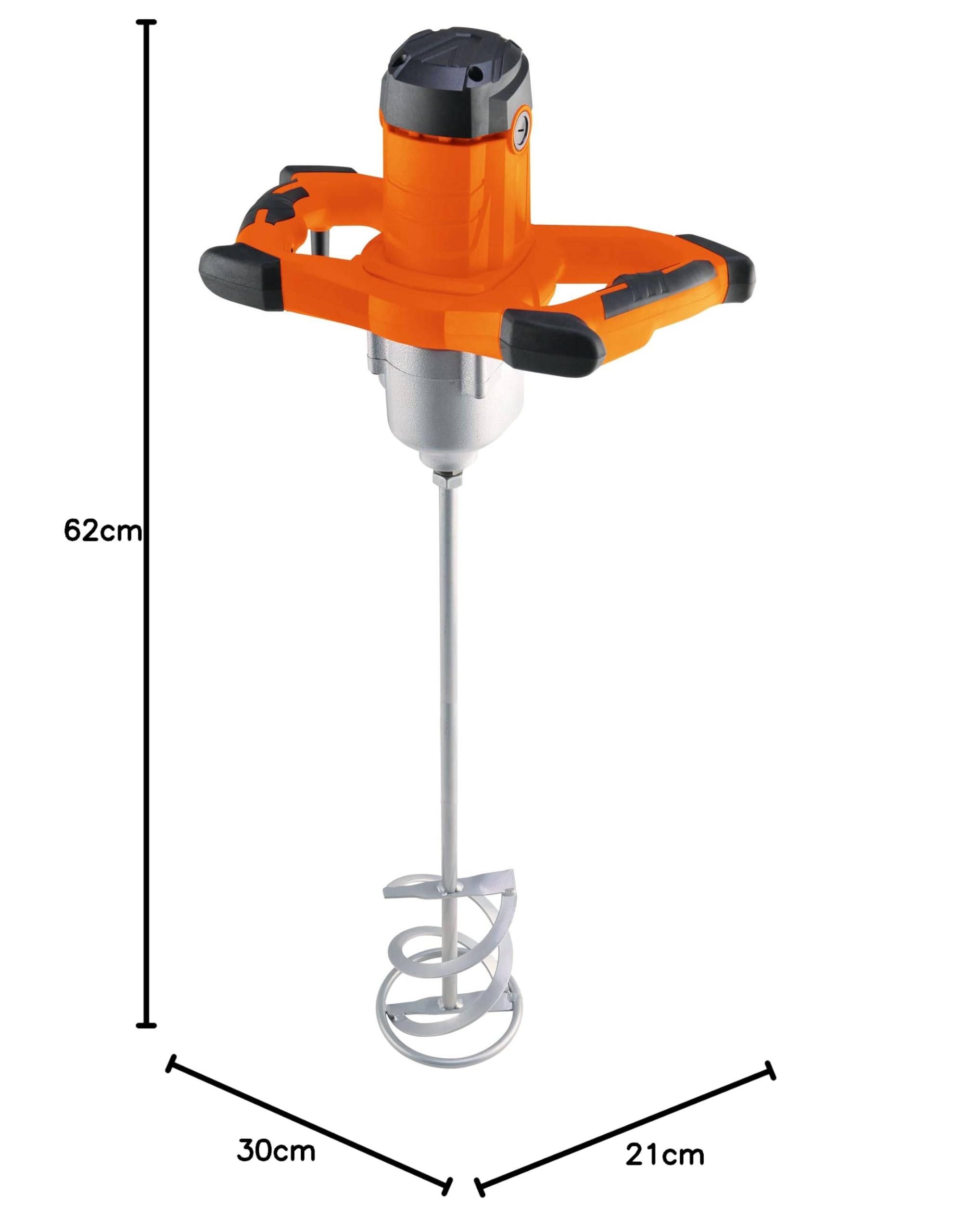 Feider - Malaxeur Électrique 1800W, 16cm - Mélangeur pour Peinture, Plâtre, Enduit, Béton, Mortier et Colle - Mélanges Homogènes - 2 Vitesses - Démarrage Progressif et Bouton de Verrouillage - FM1800
