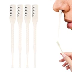 Nasal Hair Cutter 2-in-1Nose Hair Trimmer Manual 360 Rotating Blade Nostril Hair Removal Tool with Soft Cleaning Brush