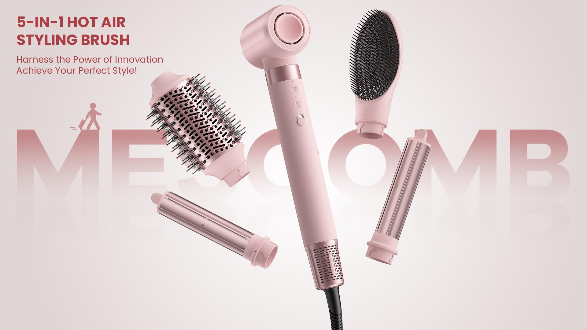 MESCOMB 5 IN 1 ヘアドライヤーブラシ Amazon.com : MESCOMB 5 in 1 Hot Air Styler Wrap – High-Speed Hair